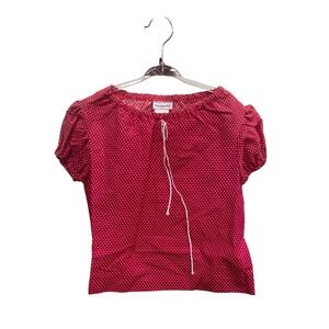 Moppets sz 5 Vintage Red Polka Dot Cottagecore Coquette Soft Girl runs small